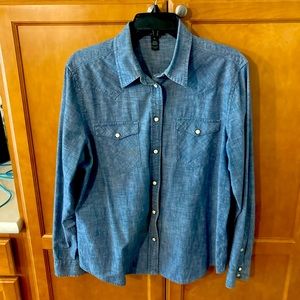 Ralph Lauren fitted western shirt
